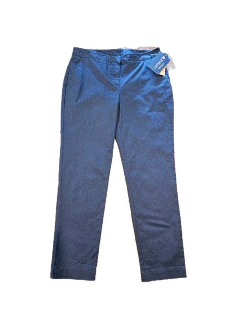 CREMIEUX NWT WOMEN'S DK BLUE JACLYN NAUTICAL CHINO STRAIGHT LEG PANT SIZE 6